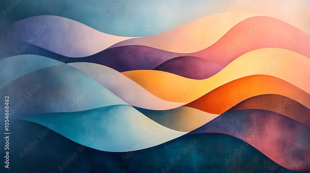 Flowing colors a vibrant abstract wave composition Flowing colors a vibrant abstract wave composition
