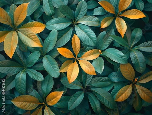 Green and Yellow Leaves: A Close-Up Look at Nature's Beauty