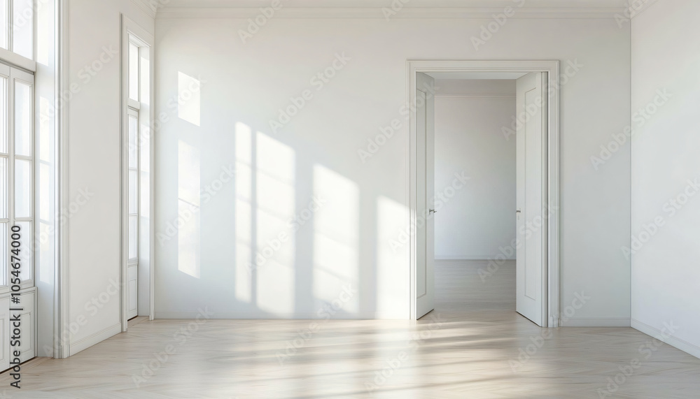 Fototapeta premium Minimalist and unique interior design in the house