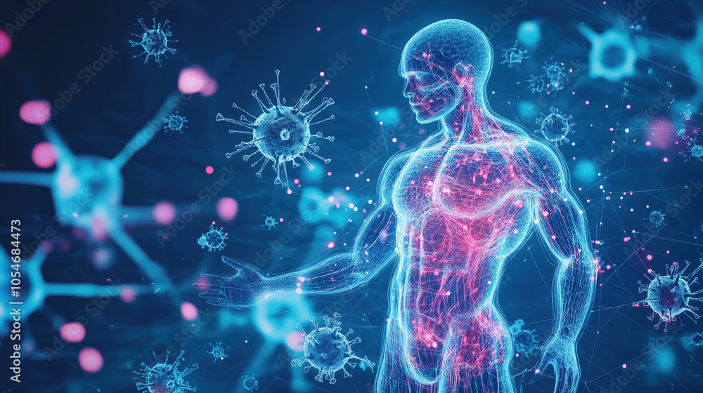 Colostrum's Role in Boosting Immune Response and Promoting Robust Immunity with a Hologram Illustration Colostrum's Role in Boosting Immune Response and Promoting Robust Immunity with a Hologram Illustration
