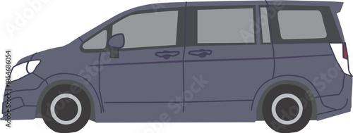 乗用車　パープル　ミニバン　ワゴン