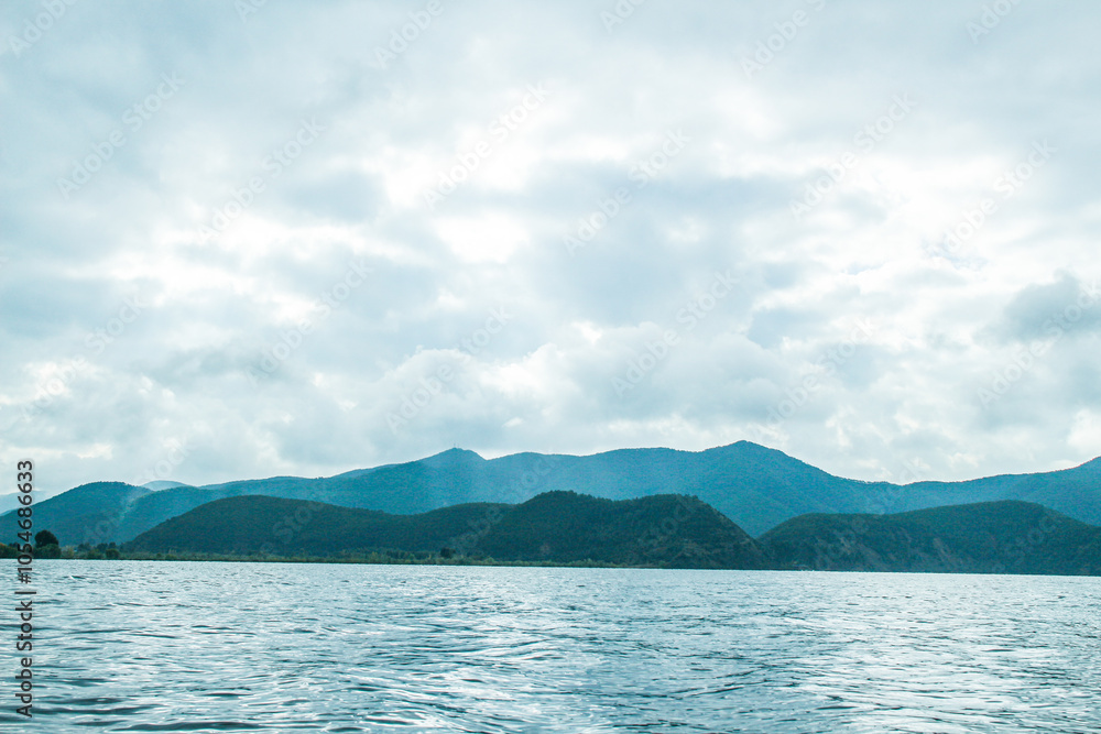 Lugu Lake is located at the junction of Sichuan and Yunnan Lugu Lake is located at the junction of Sichuan and Yunnan