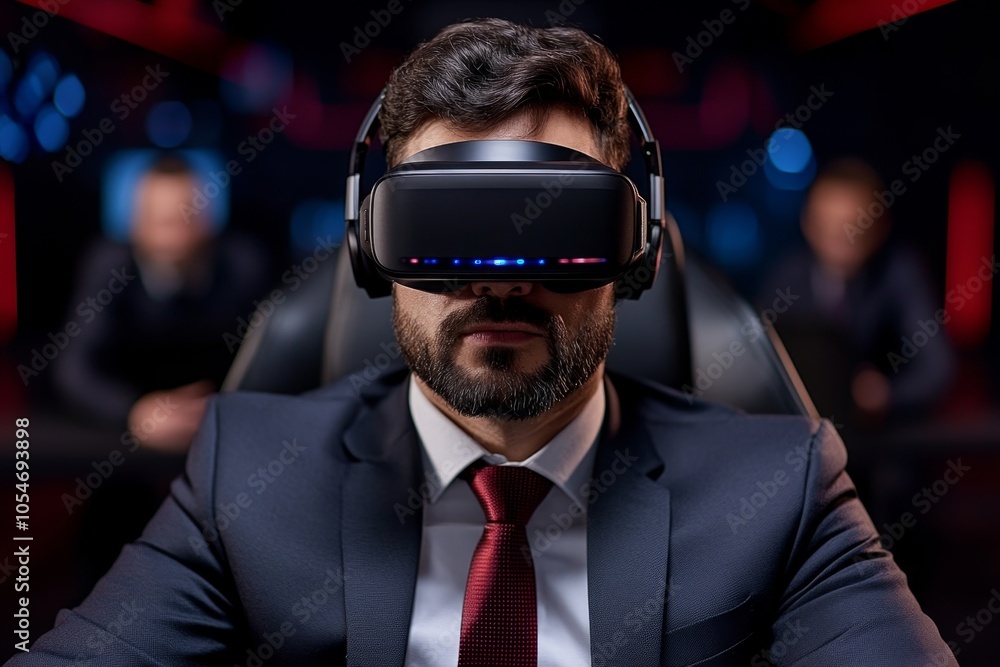 Advanced, high-tech interview room where a witness is shown VR evidence in 3D space, symbolizing future technology in law enforcement, symbolizing clarity and verification Advanced, high-tech interview room where a witness is shown VR evidence in 3D space, symbolizing future technology in law enforcement, symbolizing clarity and verification