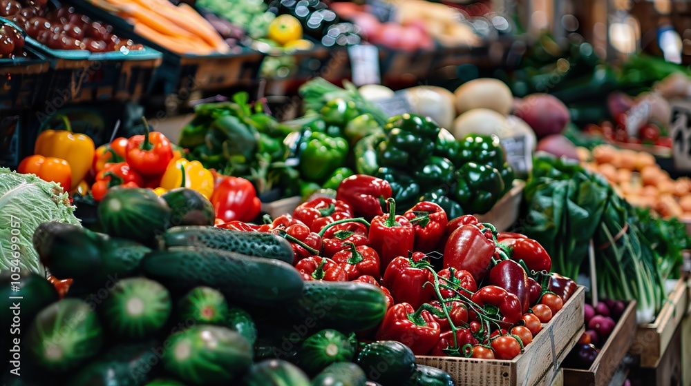 Vibrant Colors of Fresh Produce at the Farmers Market Vibrant Colors of Fresh Produce at the Farmers Market
