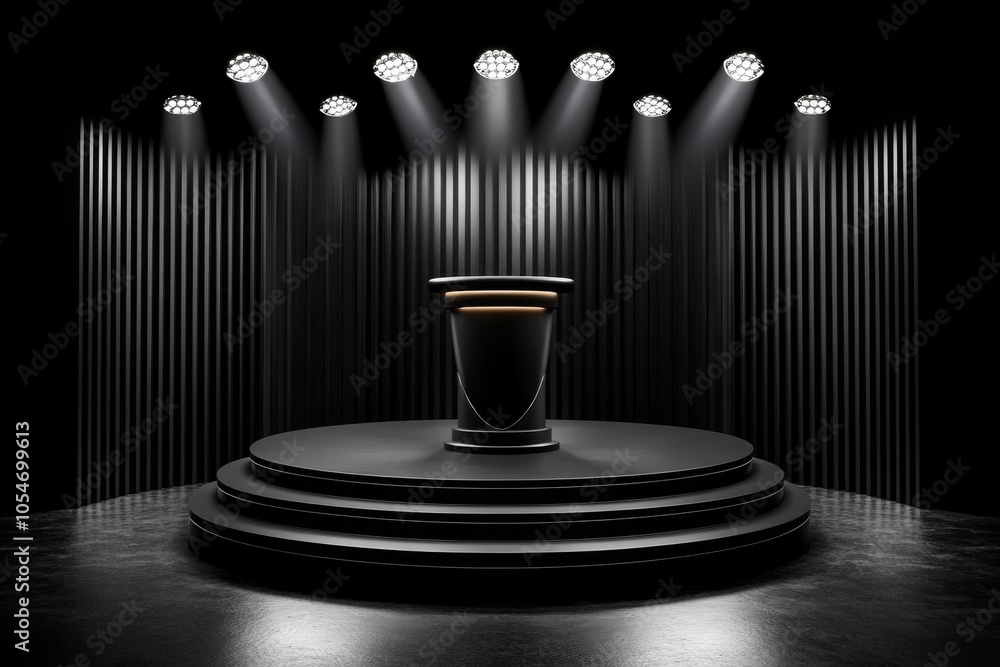 Minimalist symbol of a witness stand, with clean lines representing the structure and importance of testimony, symbolizing respect and order Minimalist symbol of a witness stand, with clean lines representing the structure and importance of testimony, symbolizing respect and order