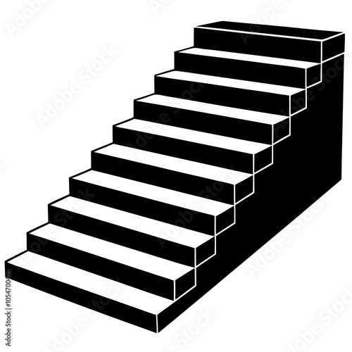 stairway to success silhouette
