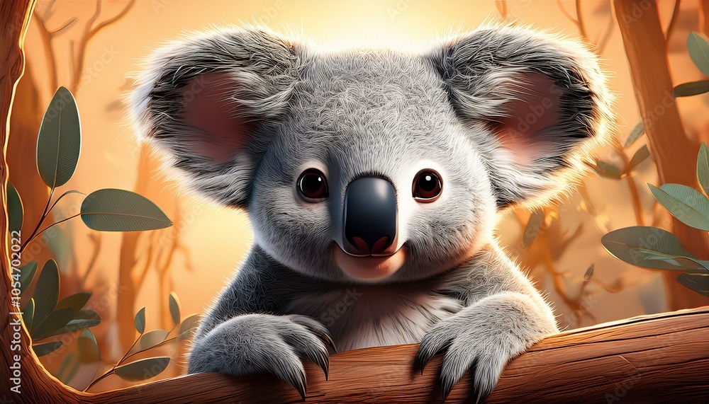 cute koala illustration cute koala illustration