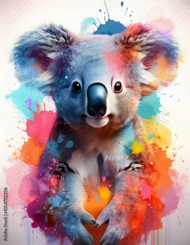  cute koala illustration photo