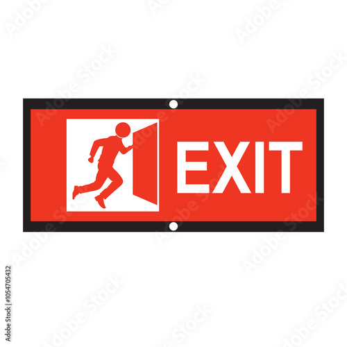 Emergency exit symbol