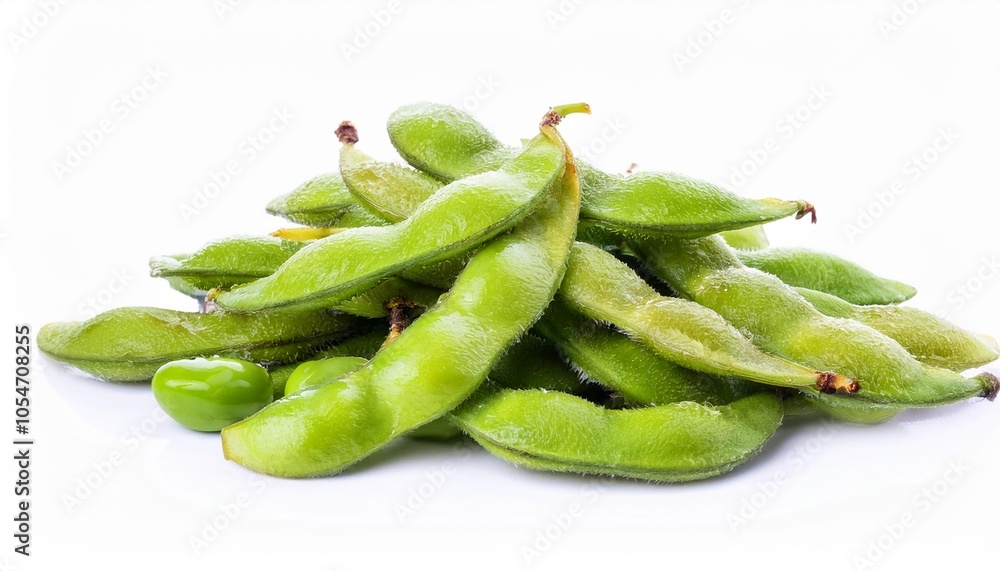 Edamame on white background. Edamame Isolated. Edamame on white background. Edamame Isolated.