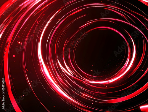 Red swirls on black, glowing, ideal for a bold abstract piece.