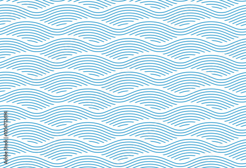 Seamless geometric pattern with waves