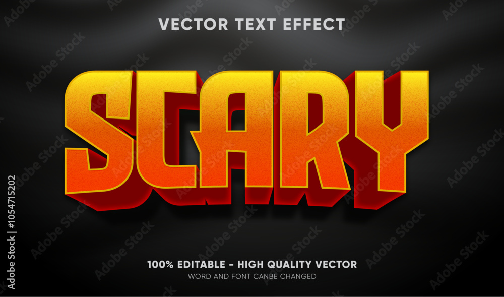 Obraz premium scary editable text effect