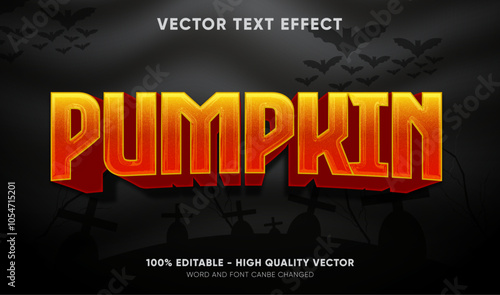 pumpkin editable text effect