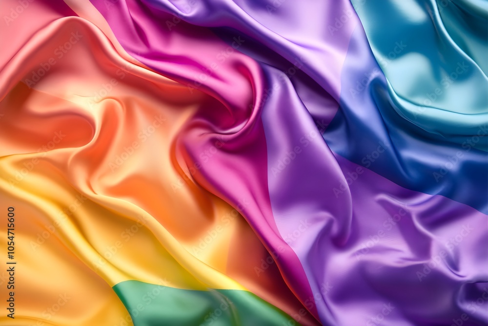 Obraz premium Happy Pride LGBTQ element set. LGBTQ community symbols with star, speech bubbles, flower, heart. Elements illustrated for pride month, bisexual, transgender, gender equality, sticker, rights concept.