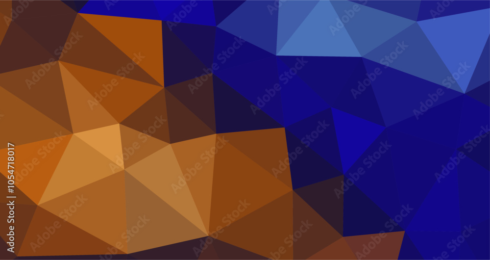 Abstract geometric background with brown and blue triangular shapes. Abstract geometric background with brown and blue triangular shapes.