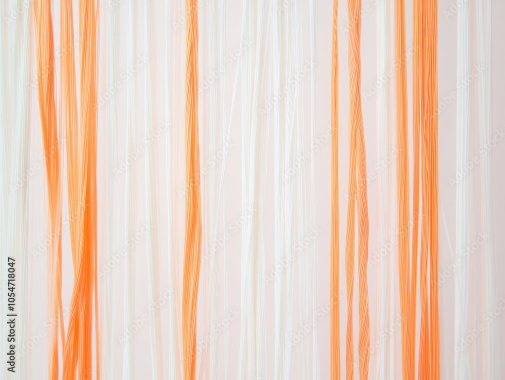 Obraz premium A vibrant abstract background featuring vertical orange and white lines, creating a sense of movement and depth.