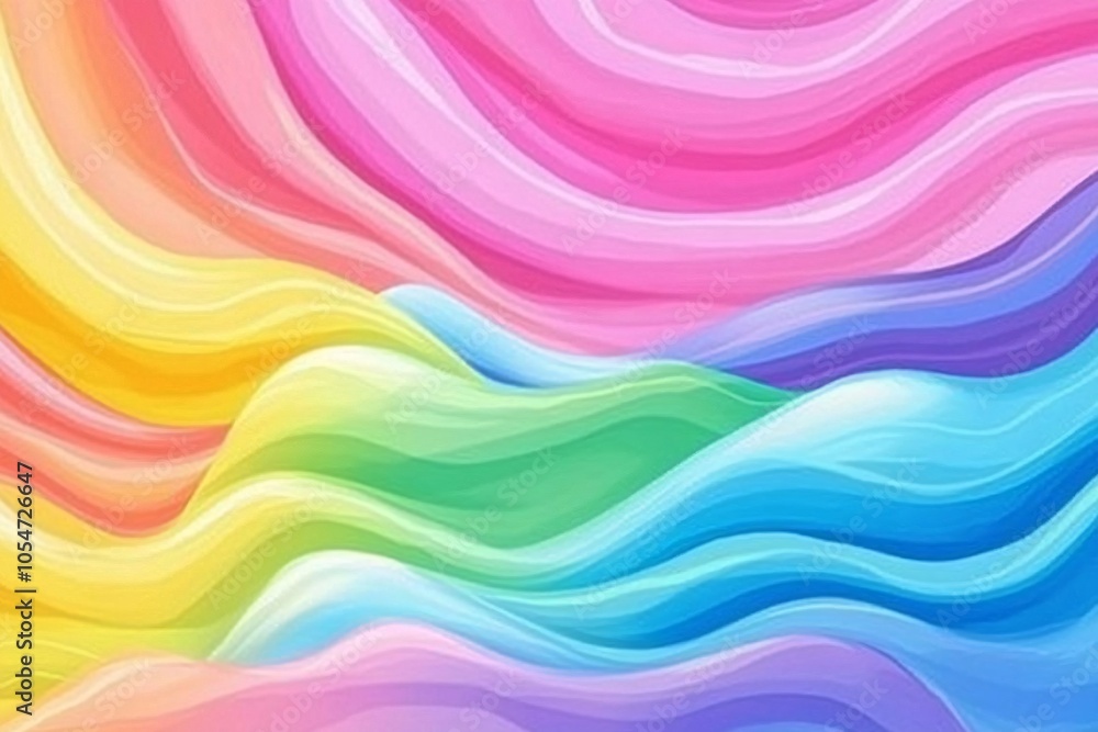 Abstract Colorful Waves: Digital Art Background Abstract Colorful Waves: Digital Art Background