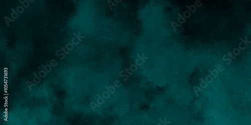 abstract cloud and vapor texture background. Black and teal smoke aquarelle smudge illustration smooth grungy smokey light pastel colors ink glow. Teal color powder explosion	
