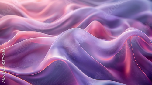 Abstract Background with Purple and Pink Wavy Lines