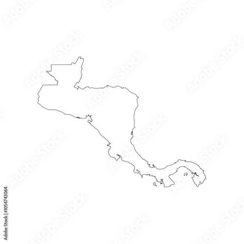 central america map icon
