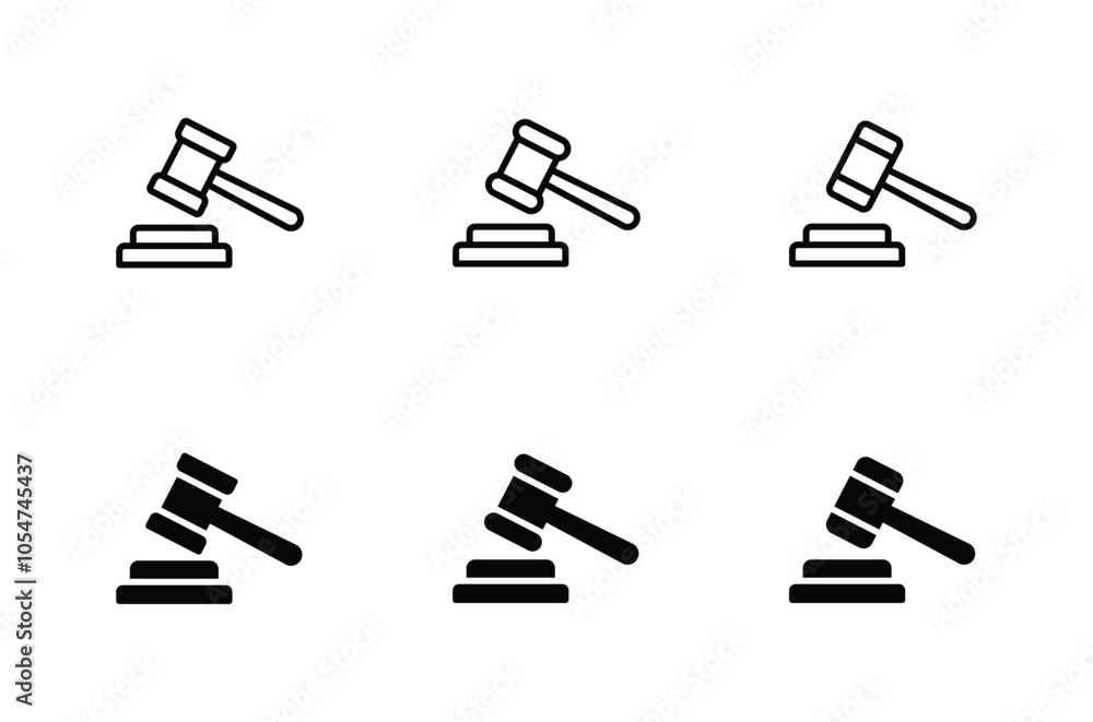 gavel vector icon. gavel symbol icon gavel vector icon. gavel symbol icon