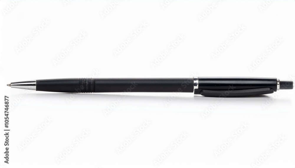 Black pen on white background Black pen on white background