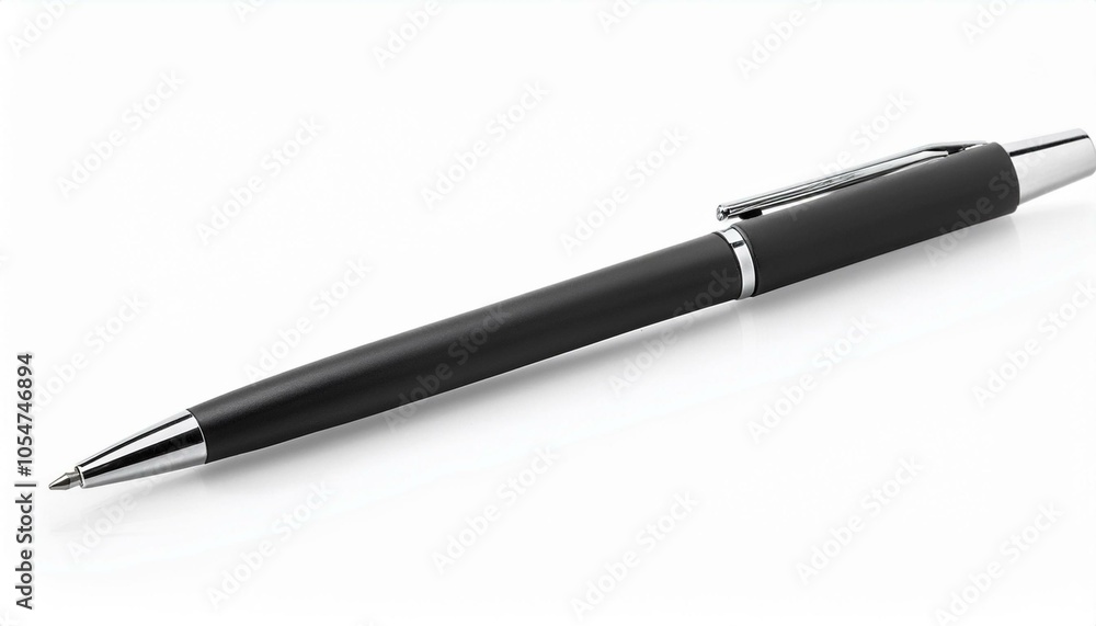 Black pen on white background Black pen on white background
