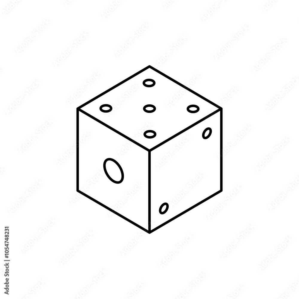 Dice Icon Outline Dice Icon Outline