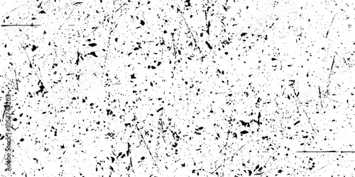 Black grainy texture isolated on white background. Distress overlay textured. Grunge design elements. Vector illustration.