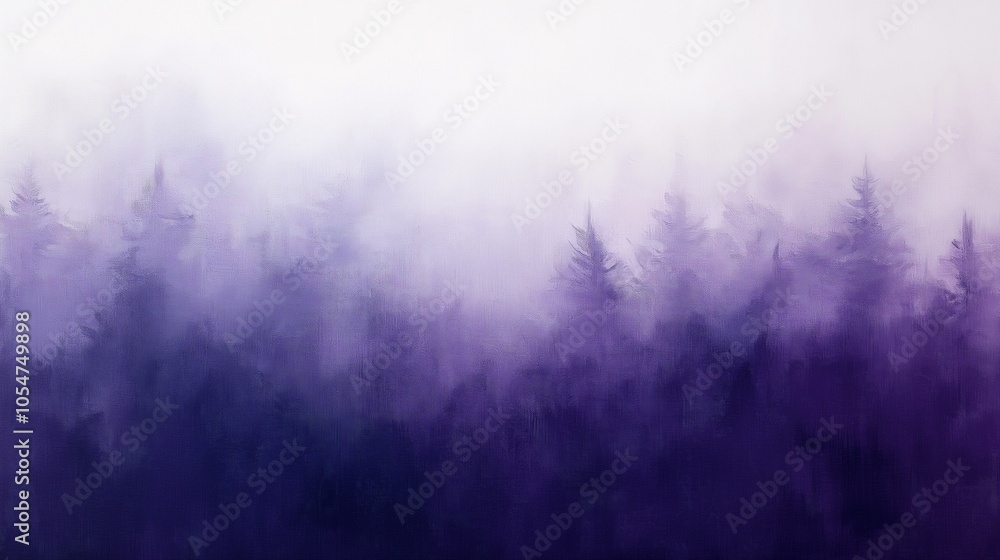 Soft, misty gradient from light lavender to dark purple with an ethereal feel. v2
