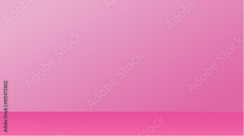 Empty pink studio room with wall textured background and blank space for decoration and design