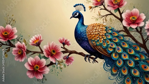 peacock on a tree