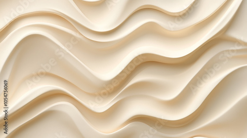 Smooth sand patterns in warm beige tones, resembling gentle beach ripples. v2