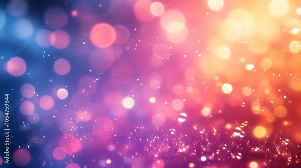 Vibrant Abstract Bokeh Background with Pink and Orange Gradient Light Effects : Generative AI Vibrant Abstract Bokeh Background with Pink and Orange Gradient Light Effects : Generative AI