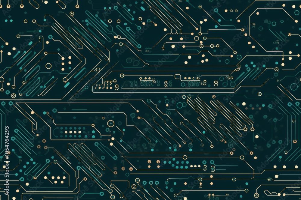 Circuitry Grid Seamless Pattern Texture Circuitry Grid Seamless Pattern Texture