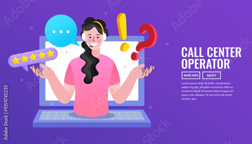 call center advice problem,Customer service support concept.