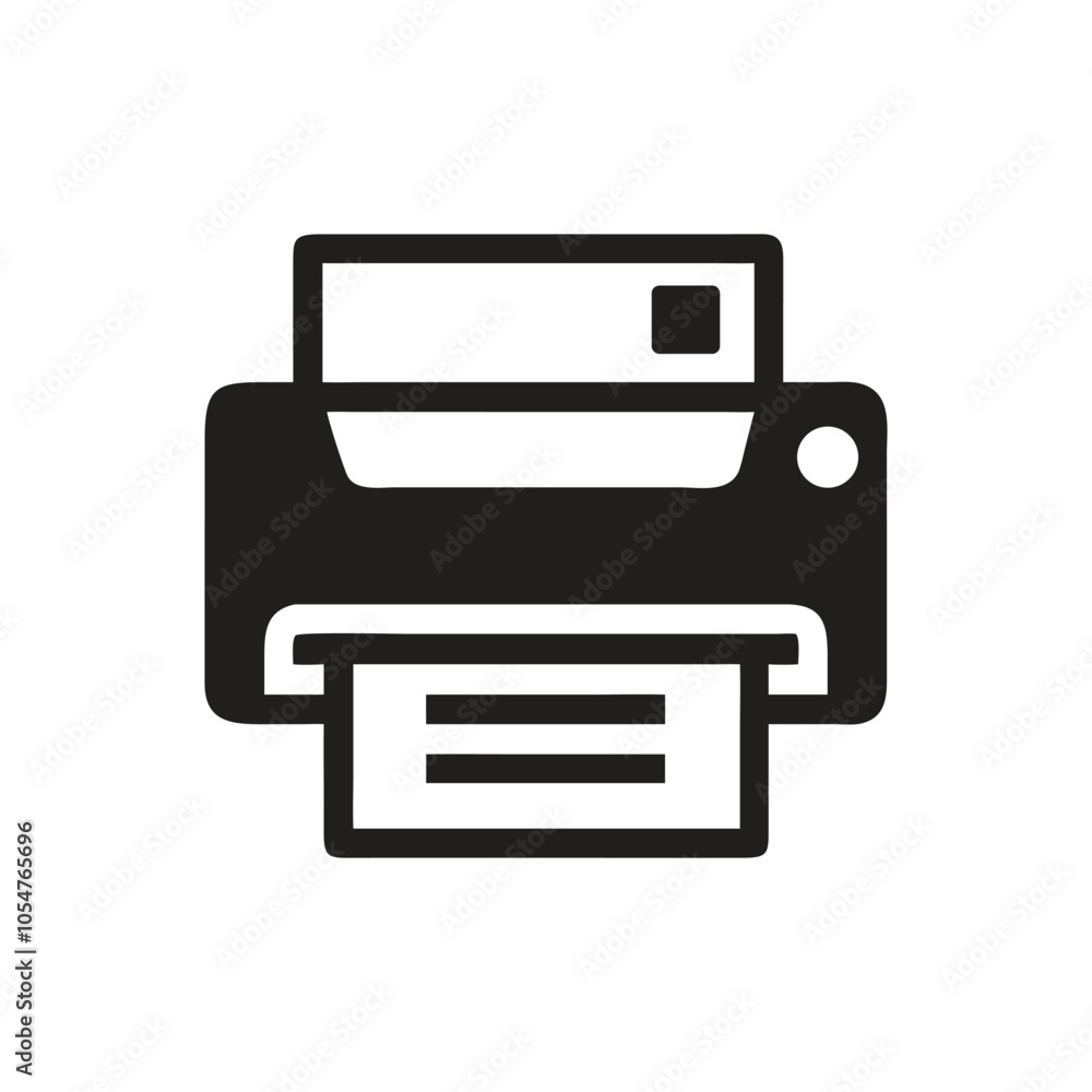 Printer Icon icon on white background Printer Icon icon on white background