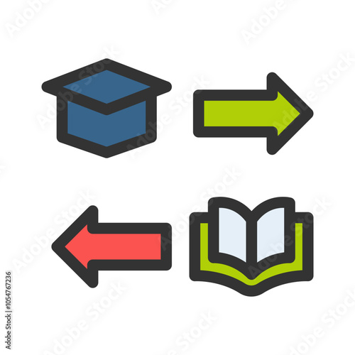 exchange book and course filled style