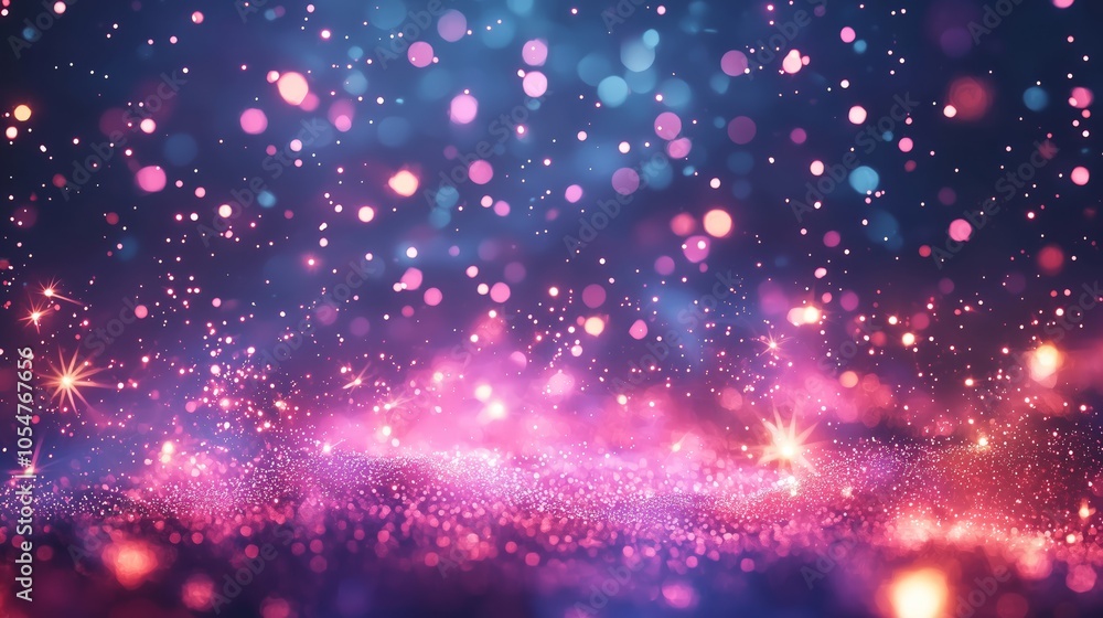 Fototapeta premium Vibrant Festival Lights and Fireworks Celebration