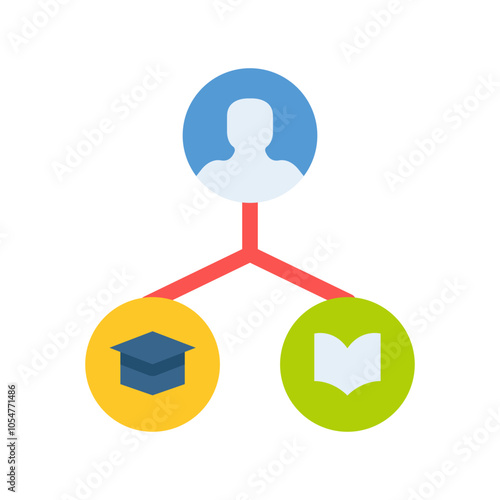 network elearning flat style