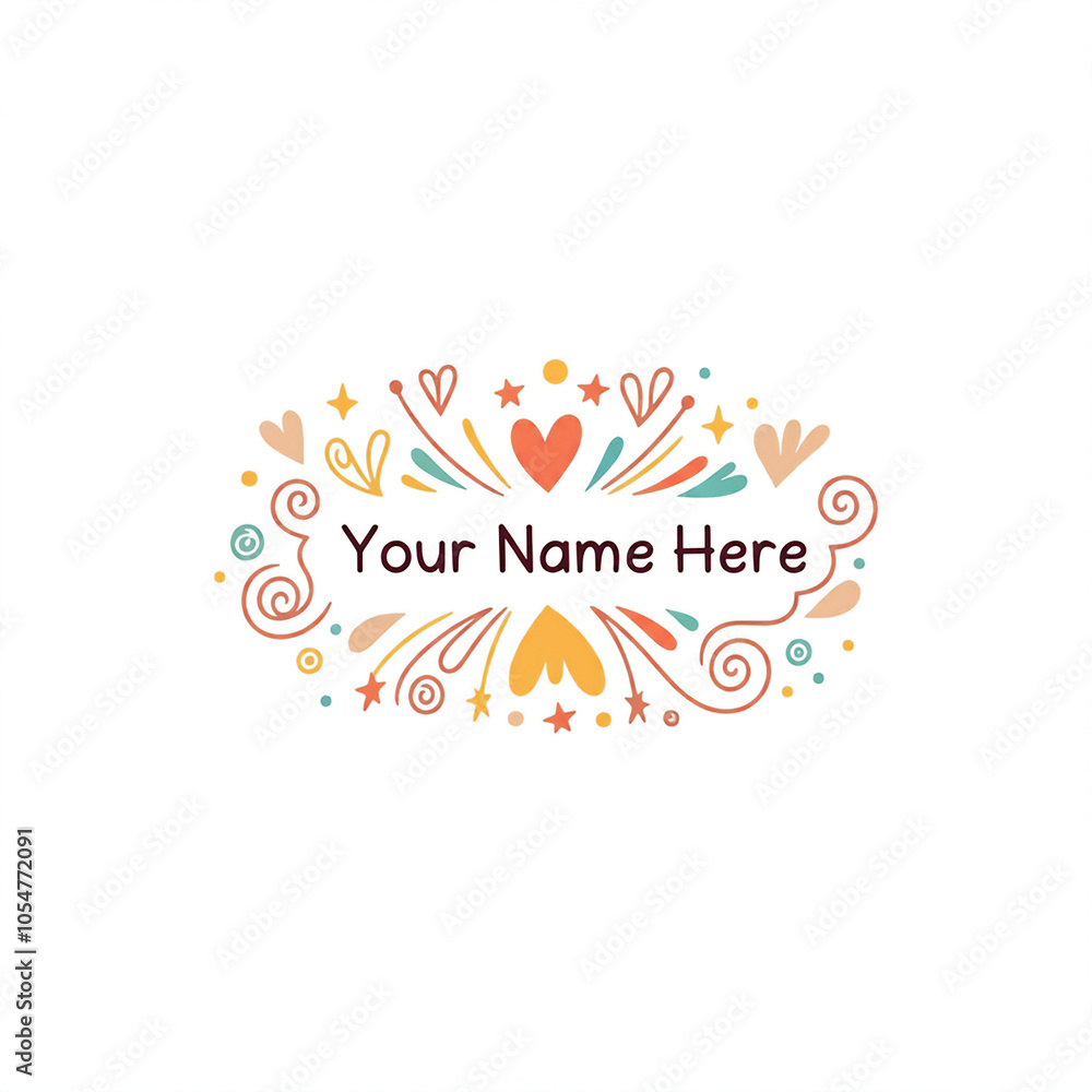 A playful, hand-drawn logo Your Name Here featuring simple, whimsical doodles that reflect the company’s personality. A playful, hand-drawn logo Your Name Here featuring simple, whimsical doodles that reflect the company’s personality.