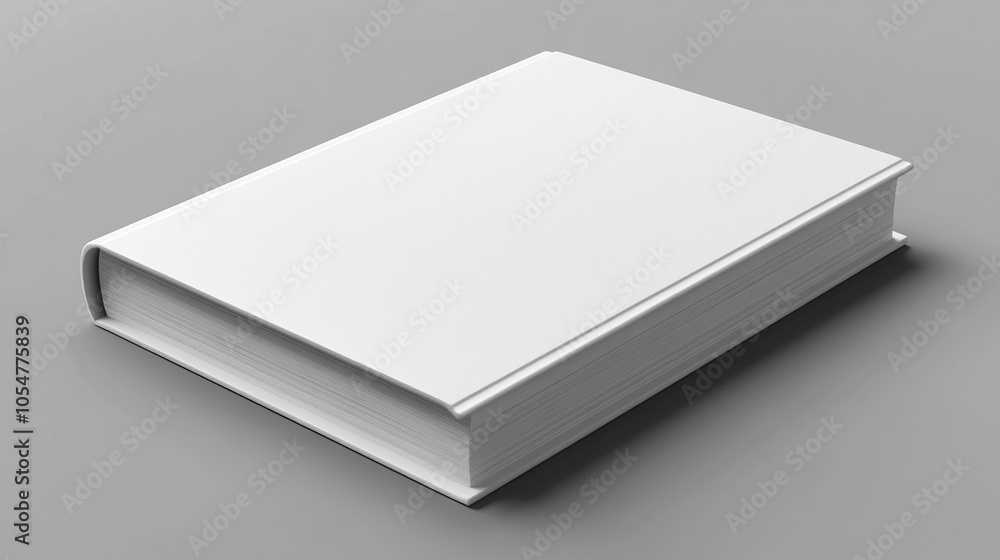 Minimalist white hardback book mockup on a plain surface, symbolizing knowledge, simplicity, and potential for creativity. Clean design highlights elegance and invites focus on its blank cover Minimalist white hardback book mockup on a plain surface, symbolizing knowledge, simplicity, and potential for creativity. Clean design highlights elegance and invites focus on its blank cover