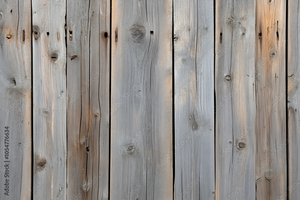Detailed Rustic Weathered Wooden Fence Texture for Background Design : Generative AI