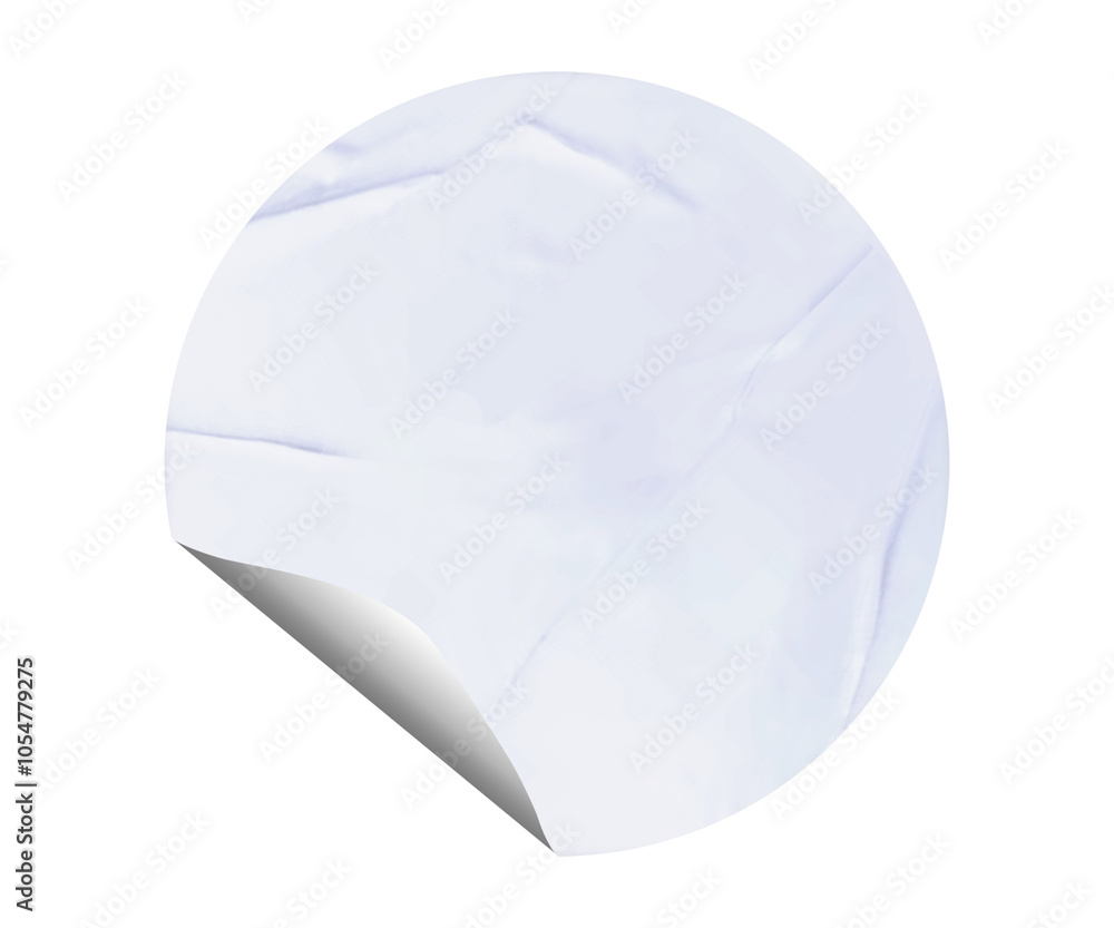 Naklejka premium Blank Round Sticker for Mockup Template - 47
