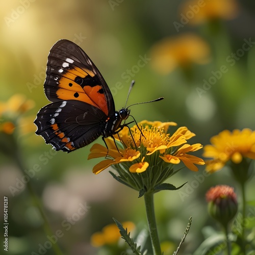 Celestial Butterfly Dreams, A Night Sky Journey.