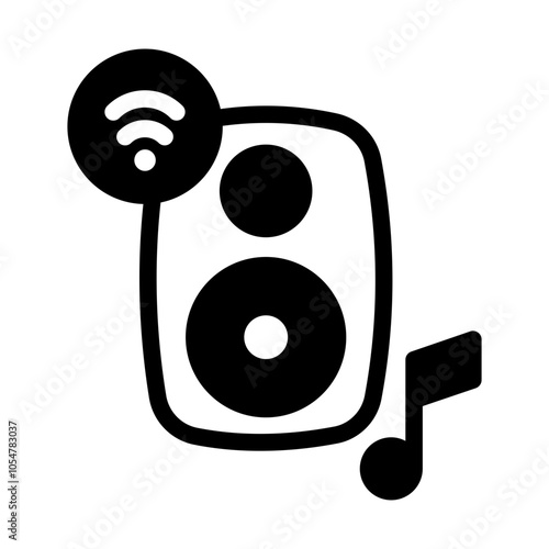 smart audio speaker glyph style
