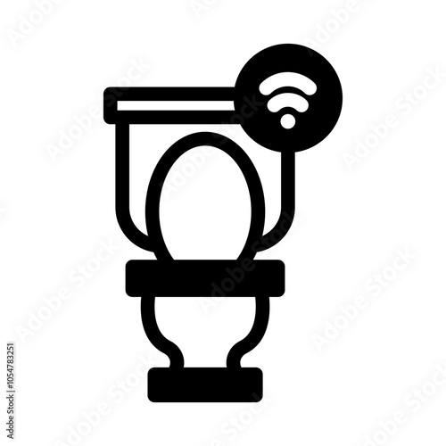 smart toilet glyph style