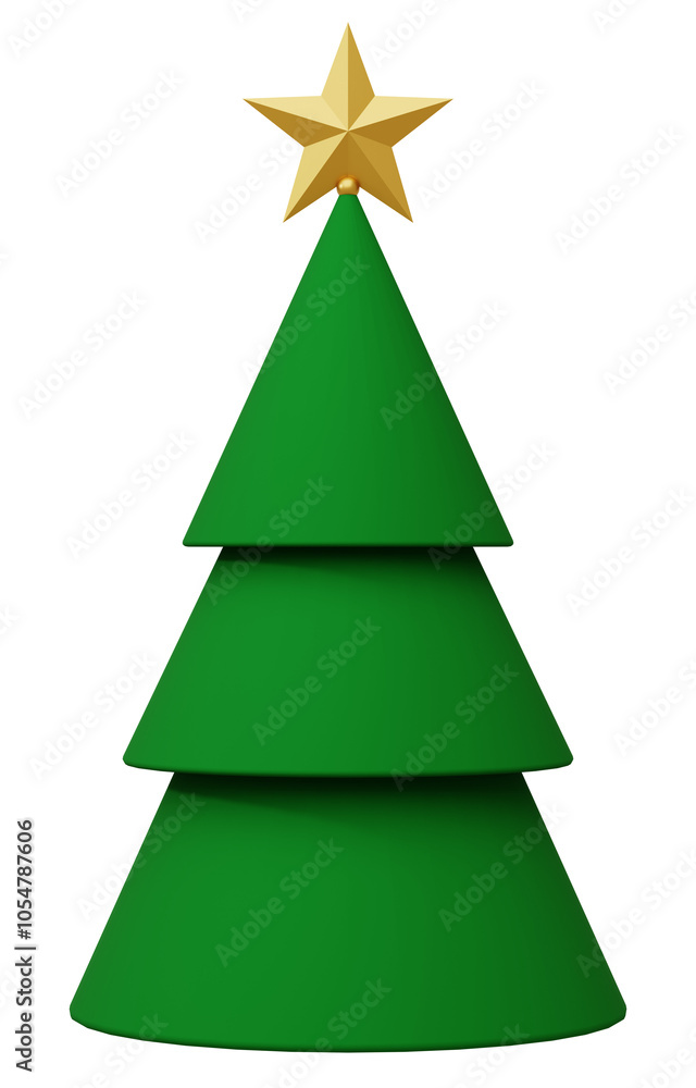 Obraz premium 3D素材_クリスマスツリー