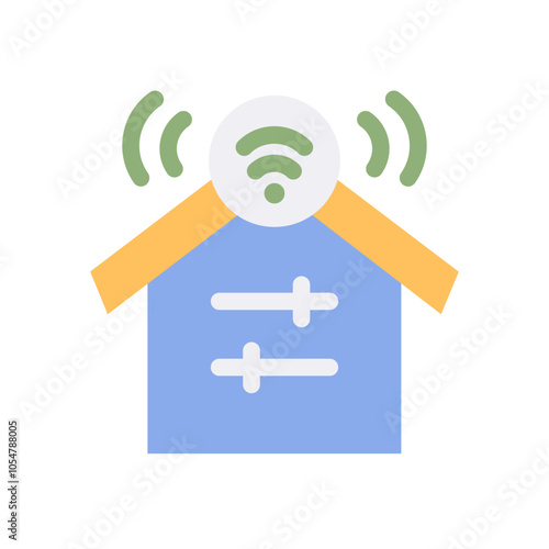 smathome wifi connection flat style